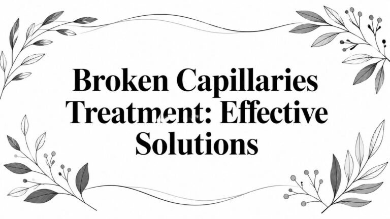 Broken Capillaries Treatment: Effective Solutions