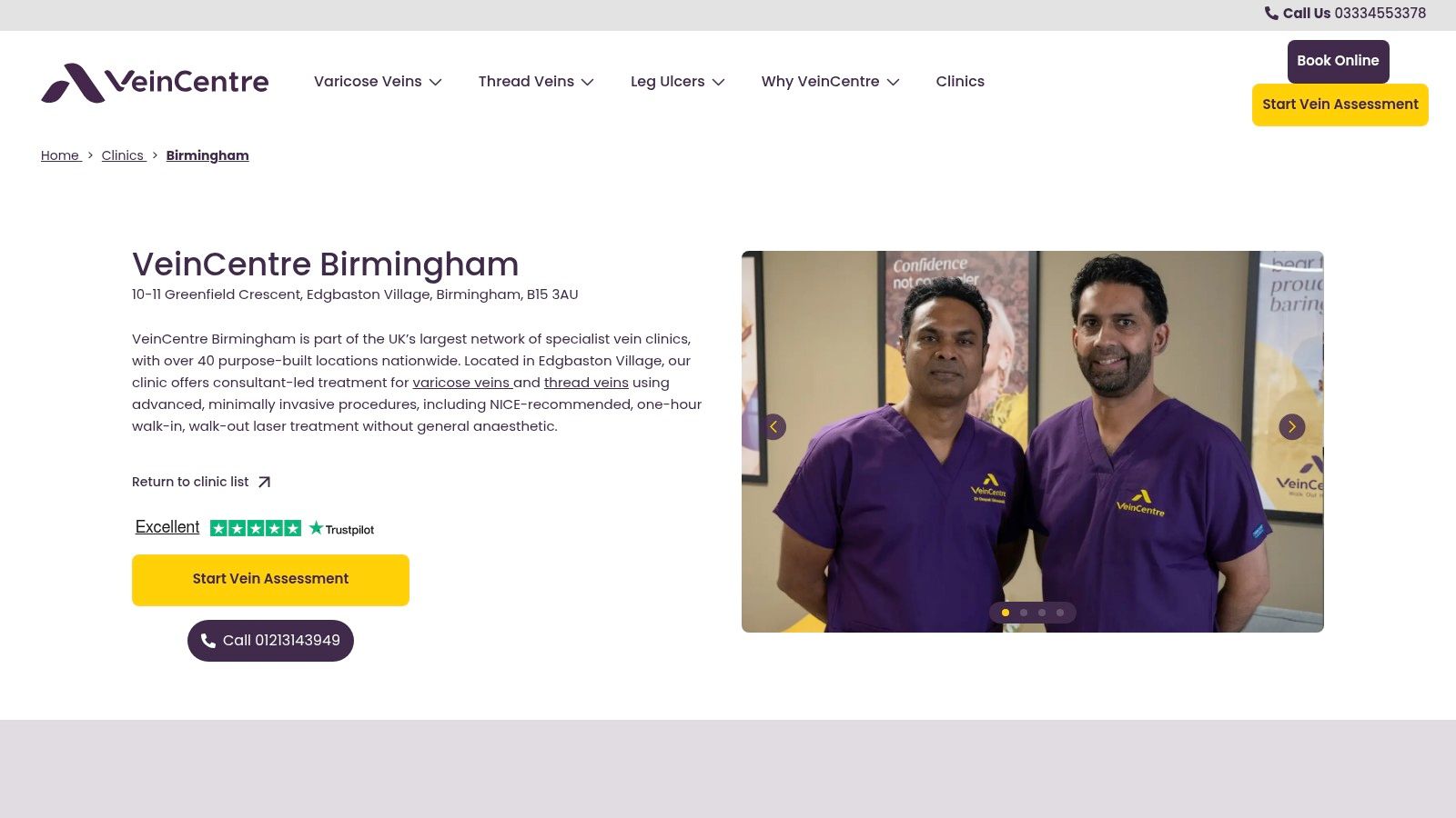 Veincentre – Birmingham (Edgbaston)